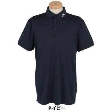 Jリンドバーグ J.LINDEBERG　メンズ バックブリッジ ロゴ刺繍 半袖 ポロシャツ 071-23242　2025年モデル ネイビー