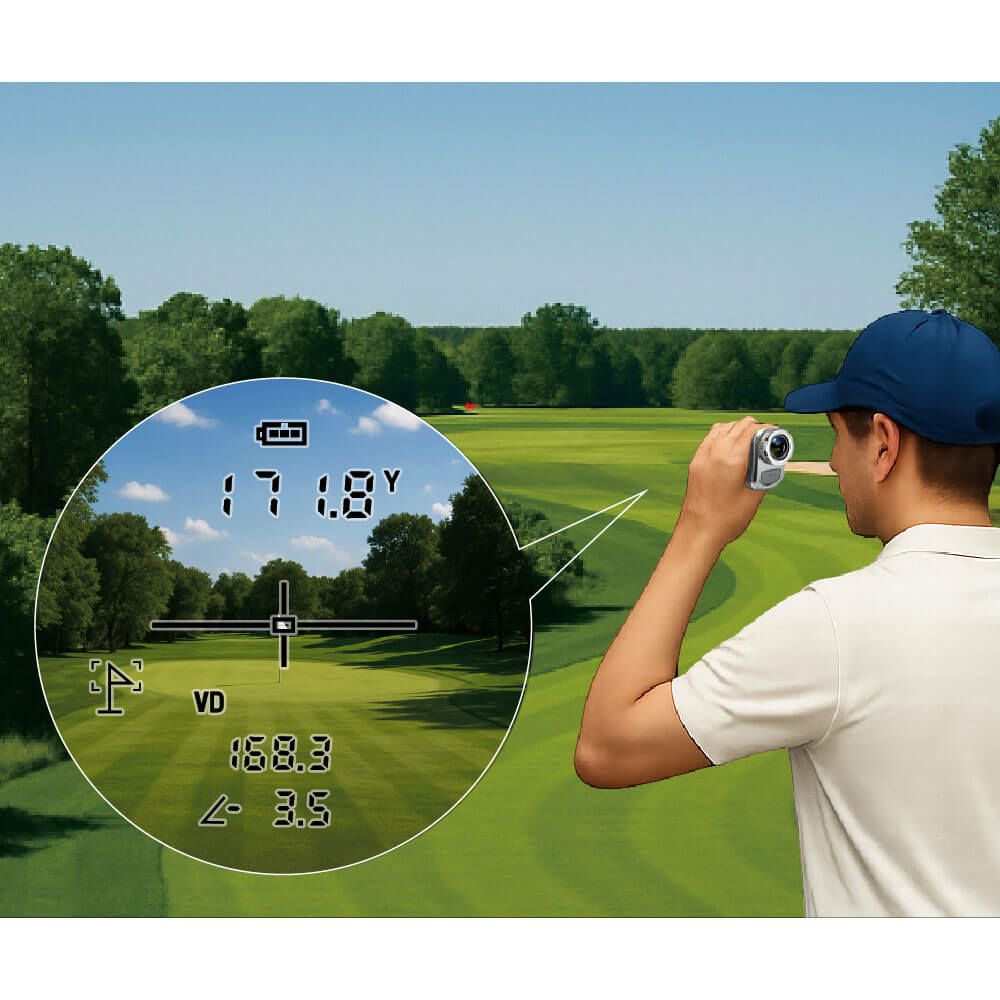 ショットナビ　レーザー距離計　Laser Sniper RAYS＋ レーザー スナイパー レイズ プラス　ブラック 詳細2