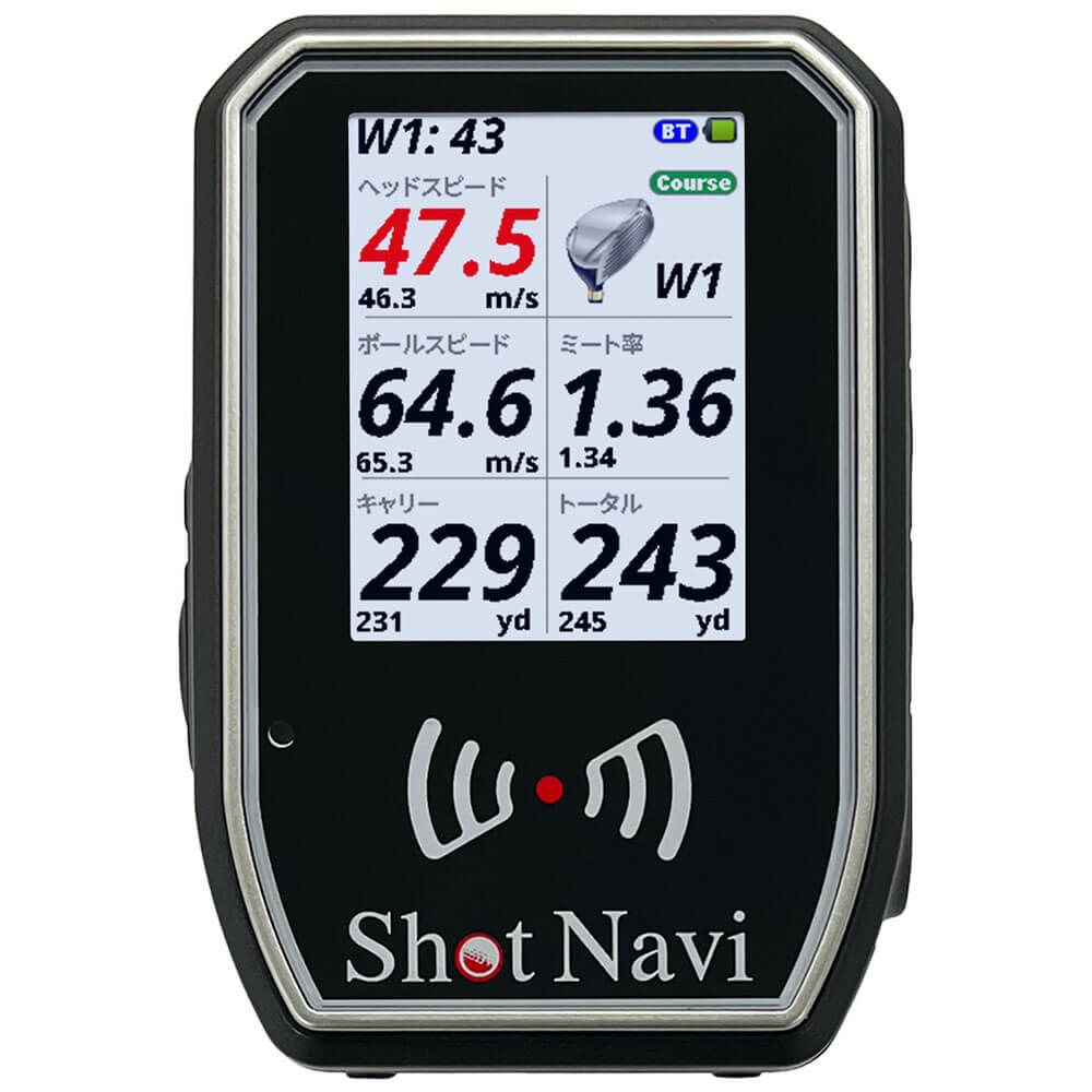 ショットナビ　データ計測器　SHOTLYZER ショットライザー ブラック