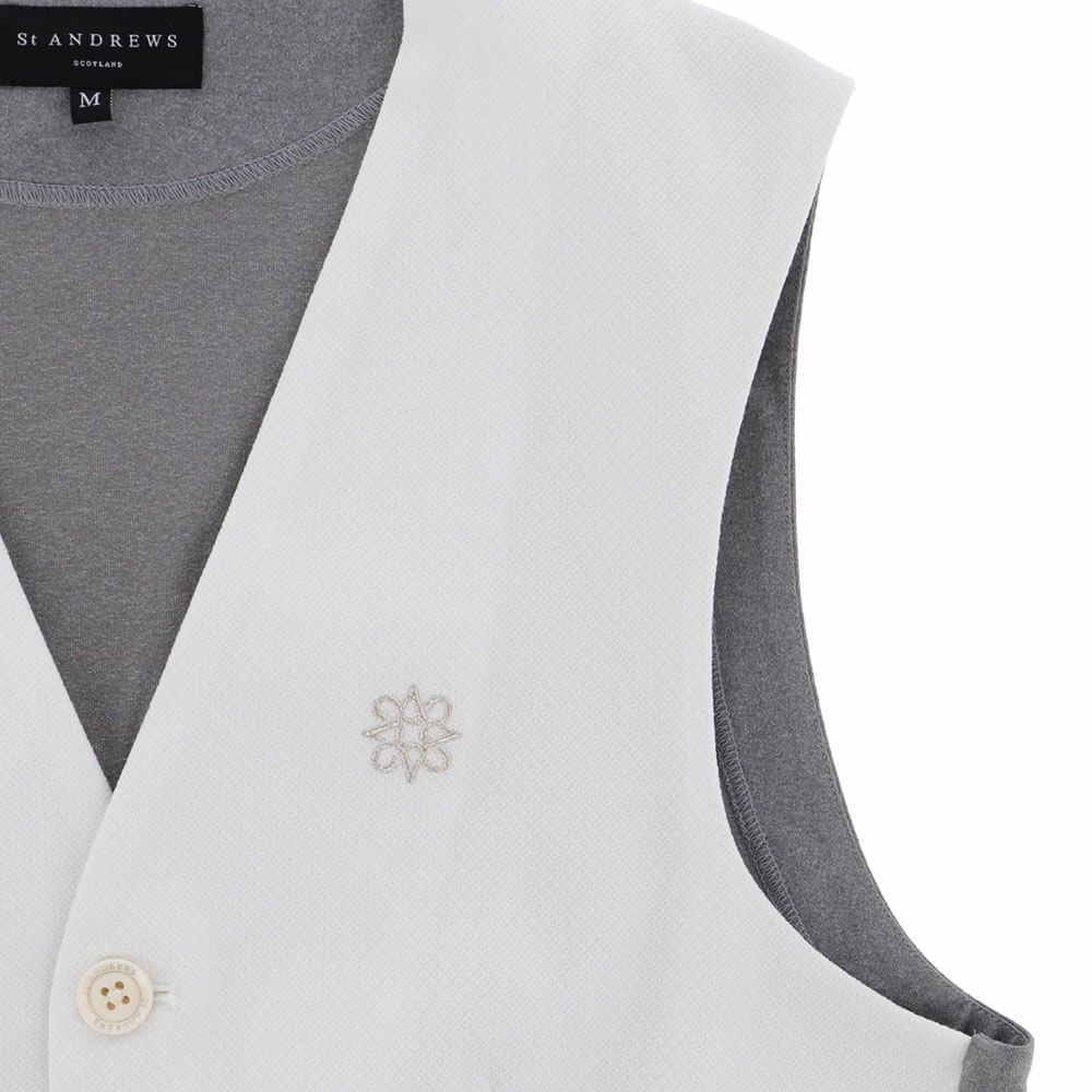 セントアンドリュース St ANDREWS　 メンズ ラメジャガード ジレ 042-1258901 詳細5