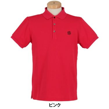 セントアンドリュース St ANDREWS　メンズ 変形 鹿の子 半袖 ポロシャツ 042-1960101 ピンク