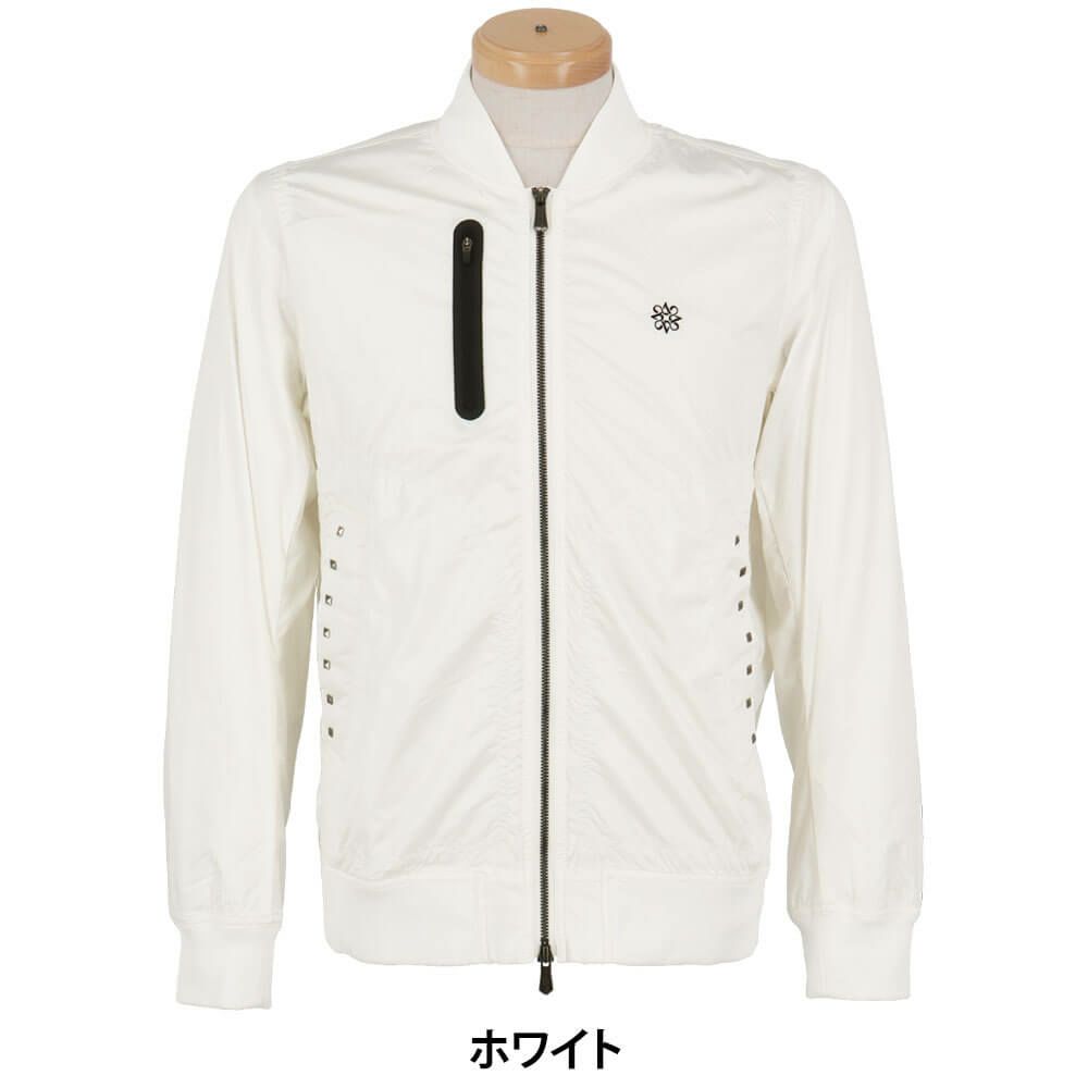 セントアンドリュース St ANDREWS　メンズ CRAFTEVO FLUX ストレッチ サテン 長袖 ブルゾン 042-2220901 ホワイト