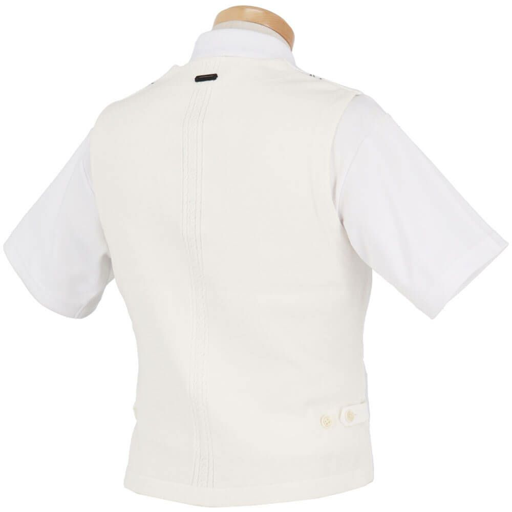 セントアンドリュース St ANDREWS　メンズ ロゴジャガード ジレ 042-2258901 詳細6