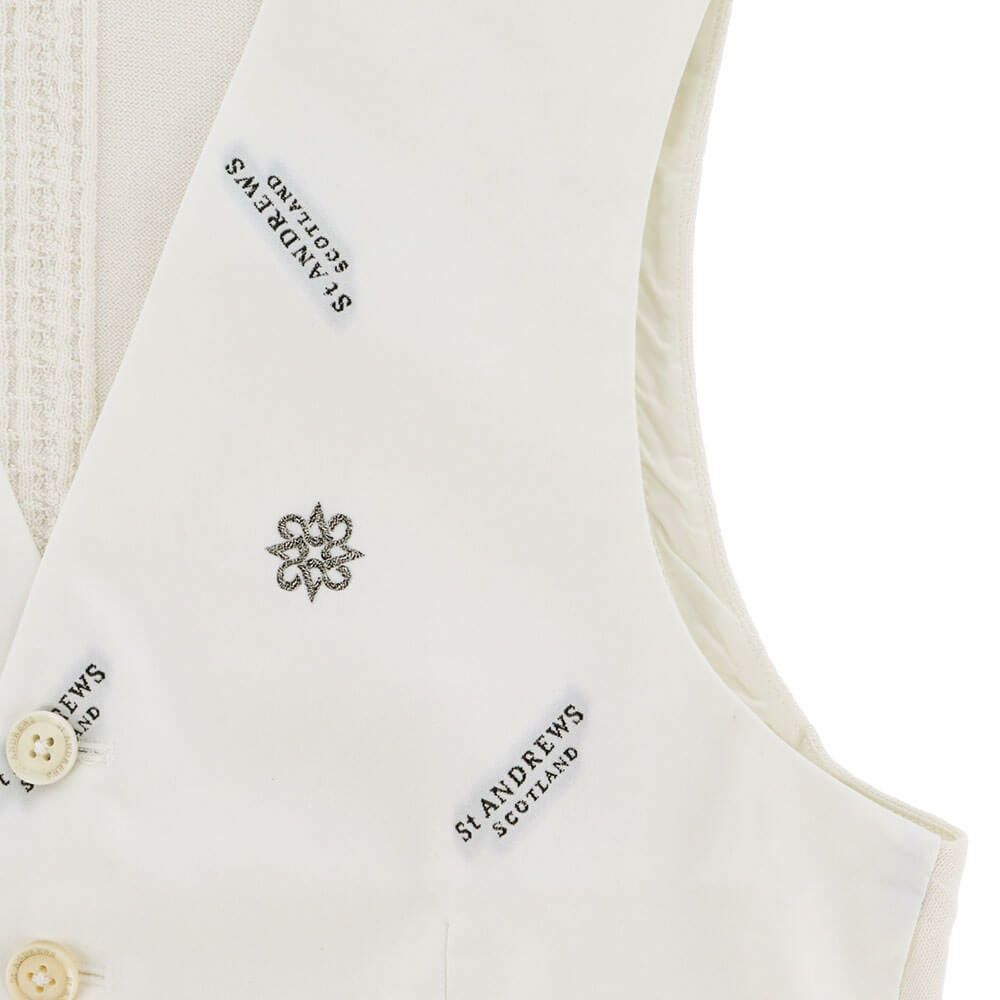 セントアンドリュース St ANDREWS　メンズ ロゴジャガード ジレ 042-2258901 詳細10