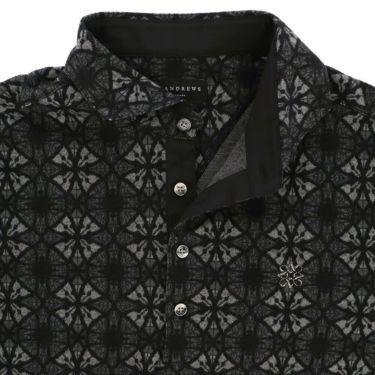 セントアンドリュース St ANDREWS　メンズ エディンパラン ステンドグラス ジャガード 長袖 ポロシャツ 042-2261003 詳細4