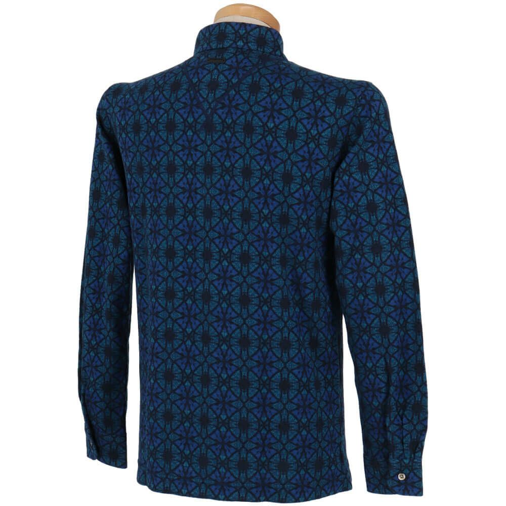 セントアンドリュース St ANDREWS　メンズ エディンパラン ステンドグラス ジャガード 長袖 ポロシャツ 042-2261003 詳細5