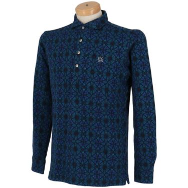 セントアンドリュース St ANDREWS　メンズ エディンパラン ステンドグラス ジャガード 長袖 ポロシャツ 042-2261003 詳細6