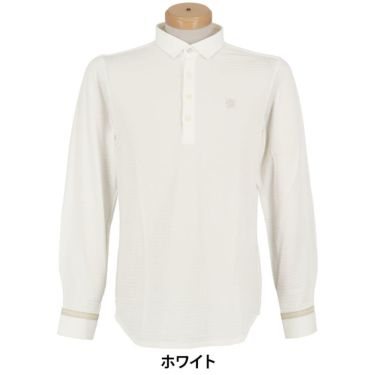 セントアンドリュース St ANDREWS　メンズ サッカー ストレッチ 長袖 ポロシャツ 042-2261101 ホワイト
