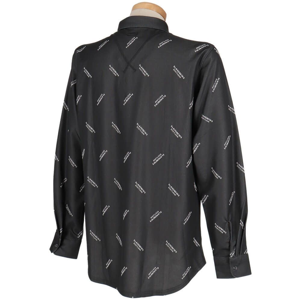 セントアンドリュース St ANDREWS　メンズ ロゴジャガード 長袖 ポロシャツ 042-2261901 詳細2