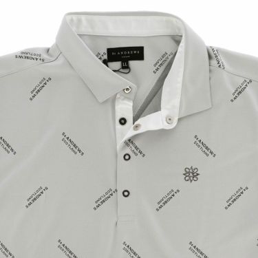 セントアンドリュース St ANDREWS　メンズ ロゴジャガード 長袖 ポロシャツ 042-2261901 詳細8