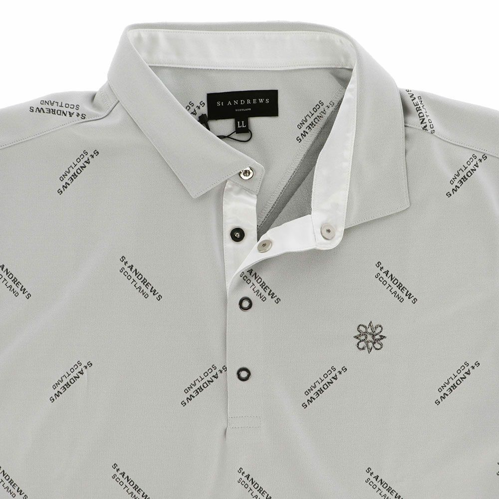 セントアンドリュース St ANDREWS　メンズ ロゴジャガード 長袖 ポロシャツ 042-2261901 詳細8