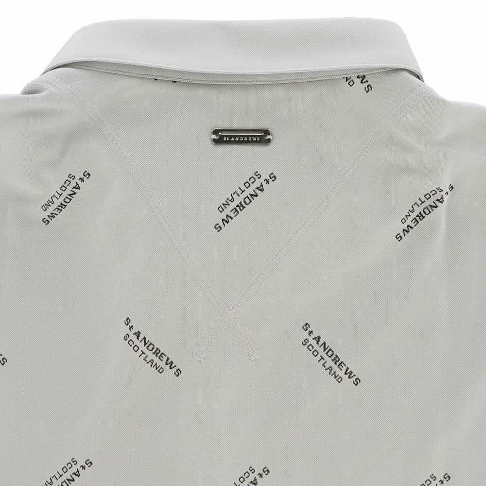 セントアンドリュース St ANDREWS　メンズ ロゴジャガード 長袖 ポロシャツ 042-2261901 詳細9