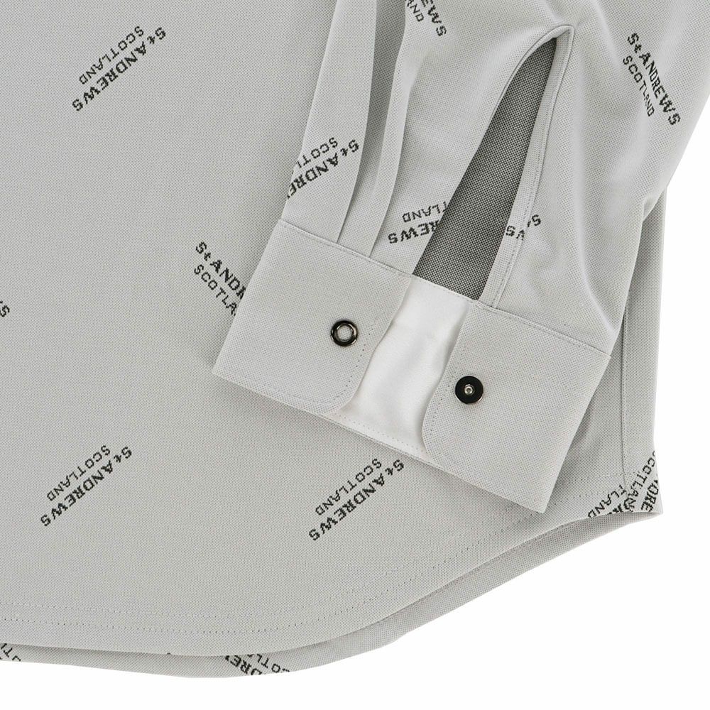 セントアンドリュース St ANDREWS　メンズ ロゴジャガード 長袖 ポロシャツ 042-2261901 詳細10