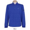 セントアンドリュース St ANDREWS　メンズ STAシルエット 総柄ジャガード 長袖 ポロシャツ 042-2261951 ブルー