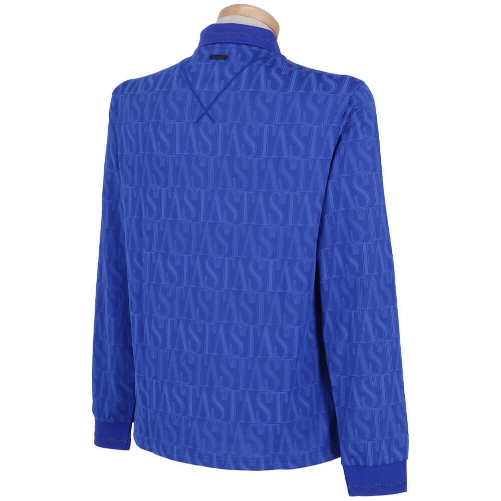 セントアンドリュース St ANDREWS　メンズ STAシルエット 総柄ジャガード 長袖 ポロシャツ 042-2261951 詳細6