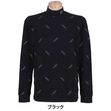 セントアンドリュース St ANDREWS　メンズ ベア天竺 ロゴプリント 長袖 ハイネックシャツ 042-2266953 ブラック