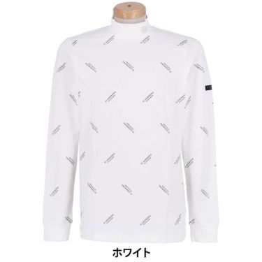 セントアンドリュース St ANDREWS　メンズ ベア天竺 ロゴプリント 長袖 ハイネックシャツ 042-2266953 ホワイト