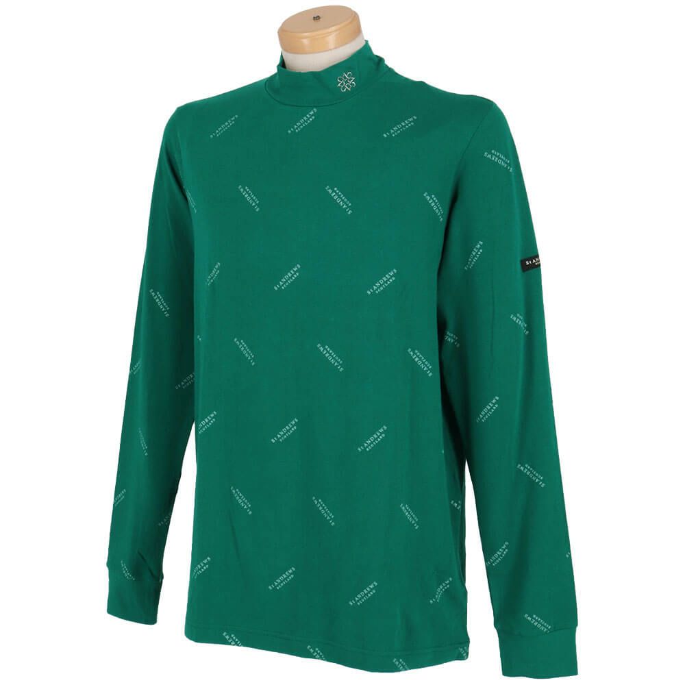 セントアンドリュース St ANDREWS　メンズ ベア天竺 ロゴプリント 長袖 ハイネックシャツ 042-2266953 詳細7