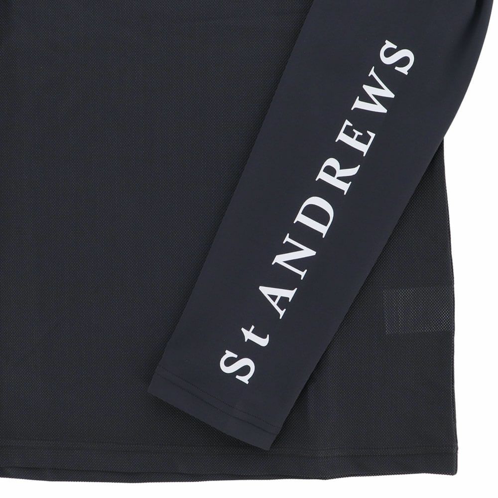セントアンドリュース St ANDREWS　メンズ ツインコットUV×SUNPROFIT メッシュ 長袖 Uネック インナーシャツ 042-2966353 詳細4