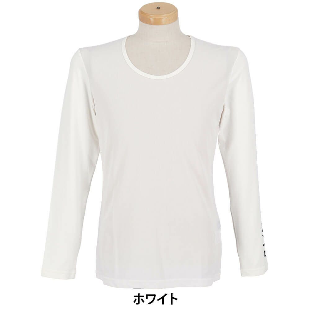 セントアンドリュース St ANDREWS　メンズ ツインコットUV×SUNPROFIT メッシュ 長袖 Uネック インナーシャツ 042-2966353 ホワイト