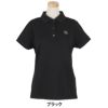セントアンドリュース StANDREWS レディースシャツ リブ衿 鹿の子 半袖 ポロシャツ 042-1960104 ブラック