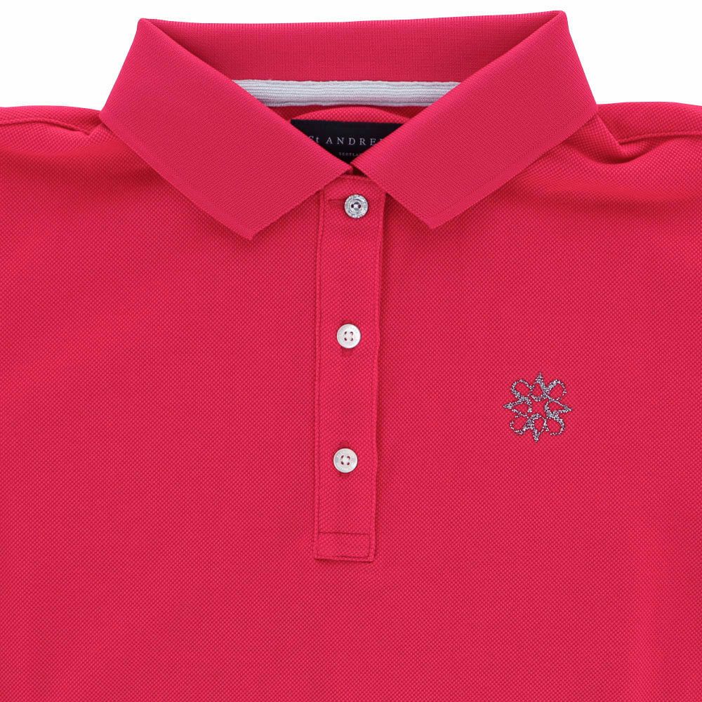 セントアンドリュース StANDREWS レディースシャツ リブ衿 鹿の子 半袖 ポロシャツ 042-1960104 詳細11