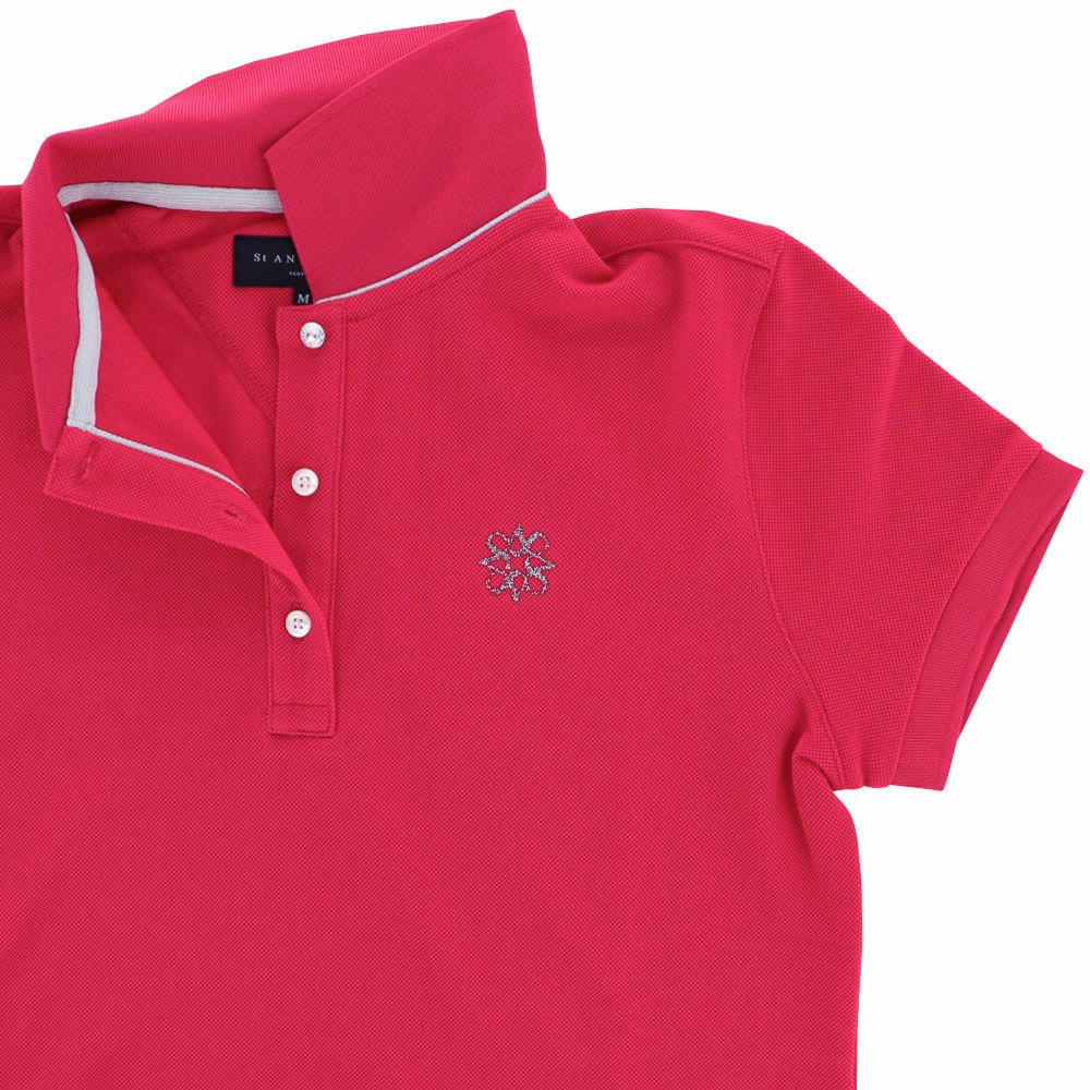 セントアンドリュース StANDREWS レディースシャツ リブ衿 鹿の子 半袖 ポロシャツ 042-1960104 詳細12