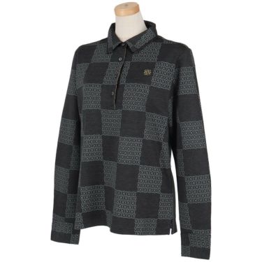 セントアンドリュース StANDREWS レディースシャツ ホースビット柄 長袖ポロシャツ 043-1261004 詳細2