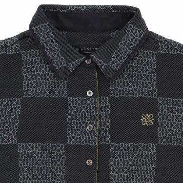 セントアンドリュース StANDREWS レディースシャツ ホースビット柄 長袖ポロシャツ 043-1261004 詳細3