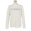 セントアンドリュース StANDREWS レディースシャツ プレミアウォーム ラメロゴプリント 長袖 ハイネックシャツ 043-2166252 ホワイト