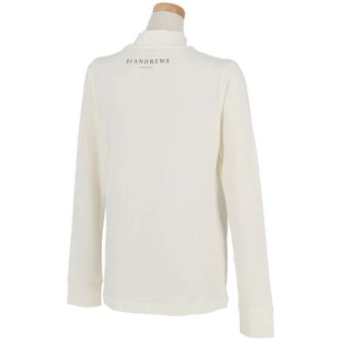 セントアンドリュース StANDREWS レディースシャツ プレミアウォーム ラメロゴプリント 長袖 ハイネックシャツ 043-2166252 詳細1