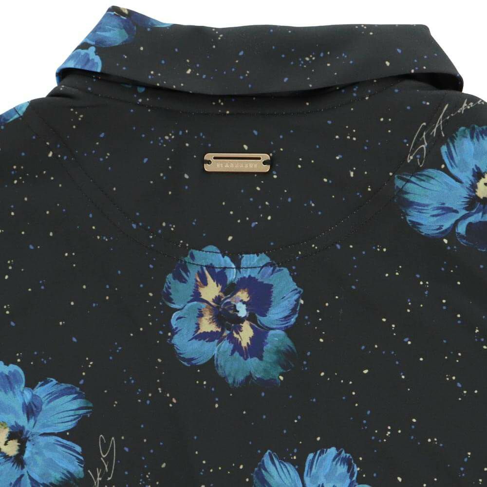 セントアンドリュース StANDREWS レディースシャツ ストレッチ フラワープリント 半袖 ポロシャツ 043-2260606 詳細5