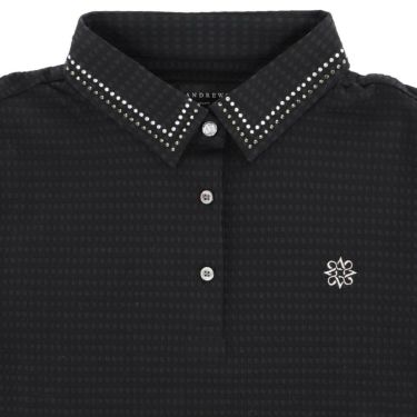 セントアンドリュース StANDREWS レディースシャツ サッカー生地 ラインストーン ストレッチ 長袖ポロシャツ 043-2261102 詳細4