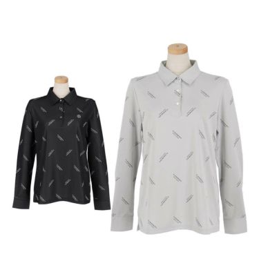 セントアンドリュース StANDREWS レディースシャツ ロゴジャガード 長袖ポロシャツ 043-2261902 詳細1