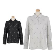 セントアンドリュース StANDREWS レディースシャツ ロゴジャガード 長袖ポロシャツ 043-2261902