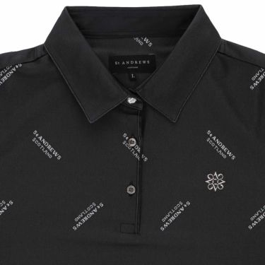 セントアンドリュース StANDREWS レディースシャツ ロゴジャガード 長袖ポロシャツ 043-2261902 詳細4
