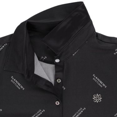 セントアンドリュース StANDREWS レディースシャツ ロゴジャガード 長袖ポロシャツ 043-2261902 詳細5