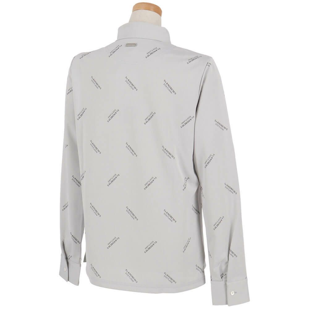 セントアンドリュース StANDREWS レディースシャツ ロゴジャガード 長袖ポロシャツ 043-2261902 詳細8