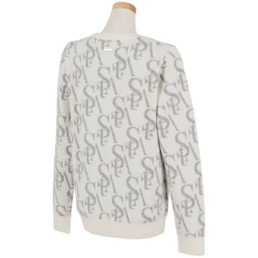 セントアンドリュース StANDREWS レディースシャツ モノグラム柄 ジャガード カシミヤ 長袖 クルーネック セーター 043-2270102 詳細4