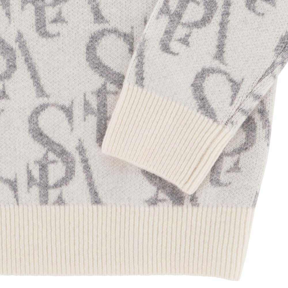 セントアンドリュース StANDREWS レディースシャツ モノグラム柄 ジャガード カシミヤ 長袖 クルーネック セーター 043-2270102 詳細8