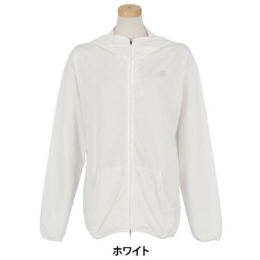 セントアンドリュース StANDREWS レディースシャツ UVカット 長袖 フルジップ フーディー 043-2962352 ホワイト