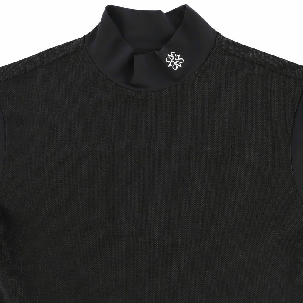 セントアンドリュース StANDREWS レディースシャツ ロゴプリント メッシュ 長袖 ハイネックシャツ 043-2966352 詳細4