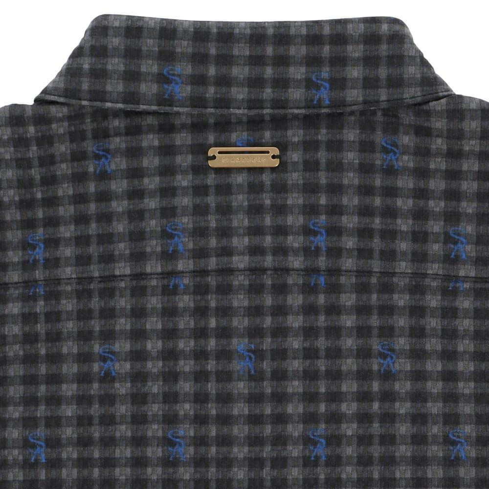 セントアンドリュース StANDREWS レディースシャツ チェック柄 ジャガード 長袖ポロシャツ 043-9261910 詳細10