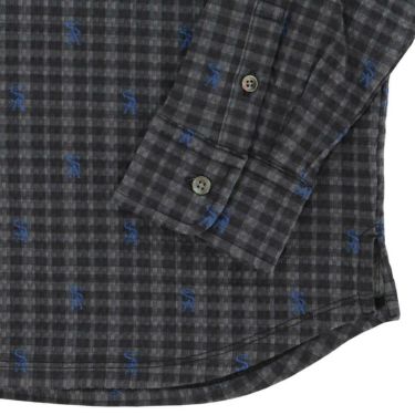 セントアンドリュース StANDREWS レディースシャツ チェック柄 ジャガード 長袖ポロシャツ 043-9261910 詳細11