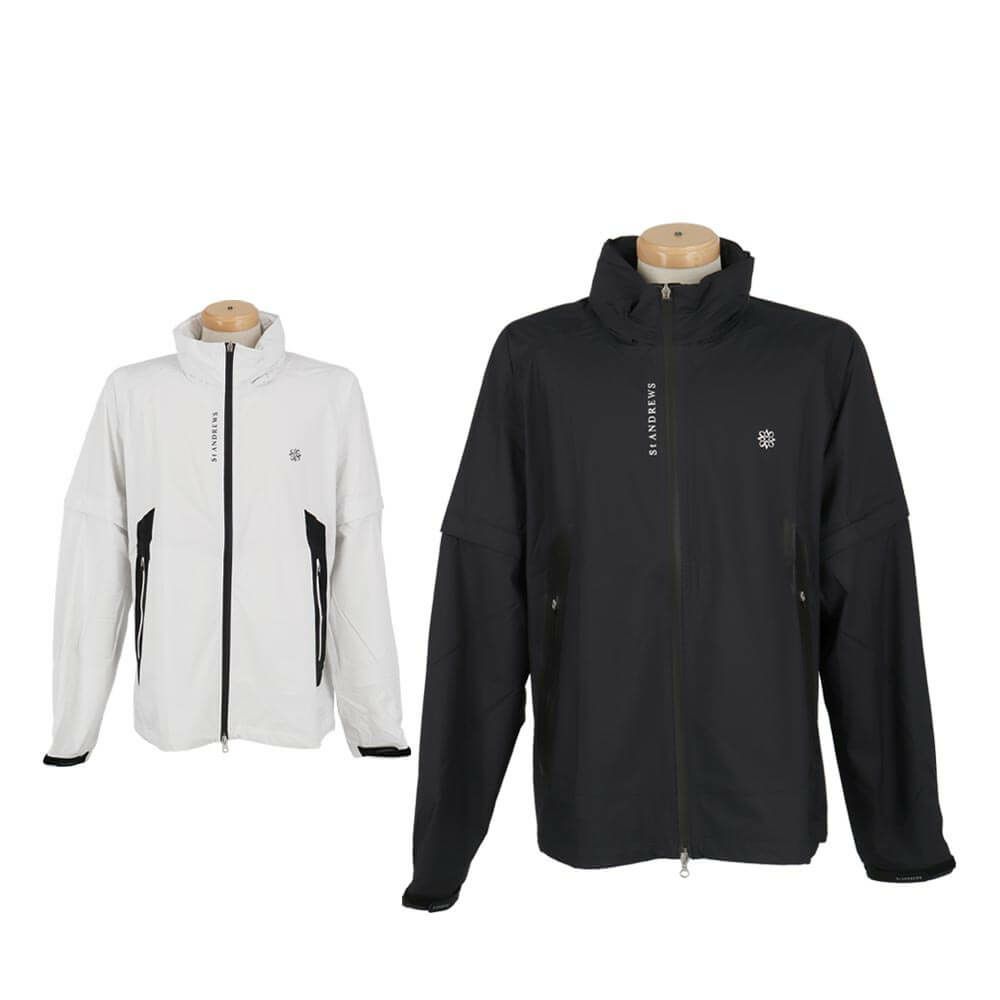 セントアンドリュース St ANDREWS　メンズ 2WAY レインブルゾン 収納袋付き 042-1988301 詳細1