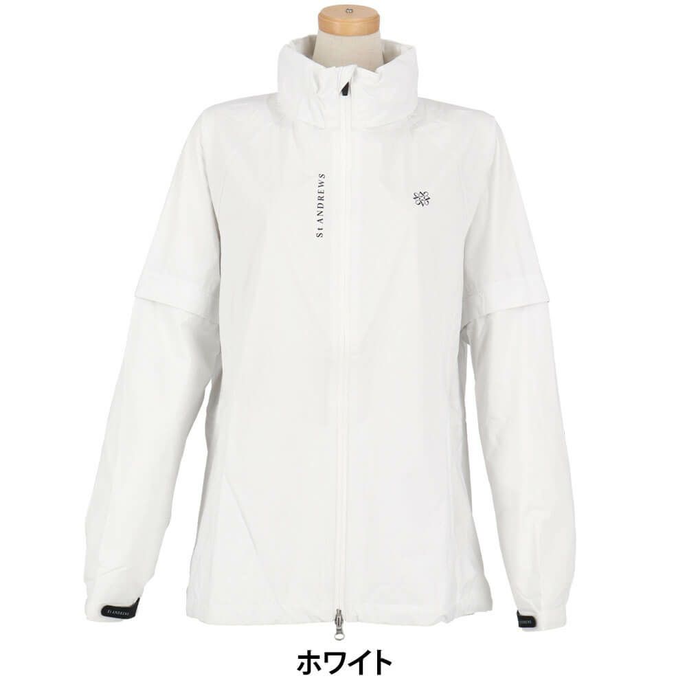 セントアンドリュース St ANDREWS　レディース 2WAY レインブルゾン  収納袋付き 042-1988302  詳細9
