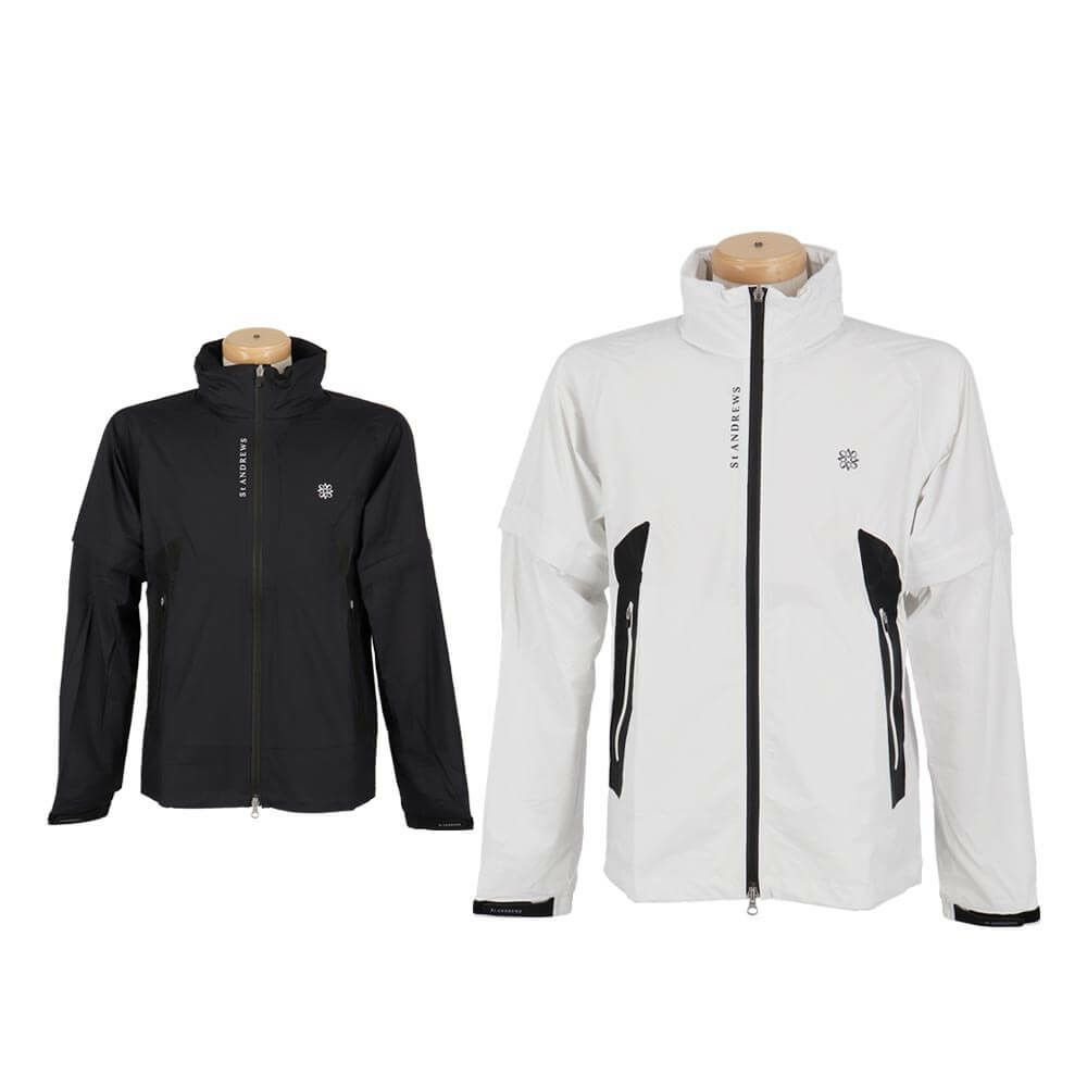 セントアンドリュース St ANDREWS　メンズ 2WAY レインブルゾン 収納袋付き 042-2988301