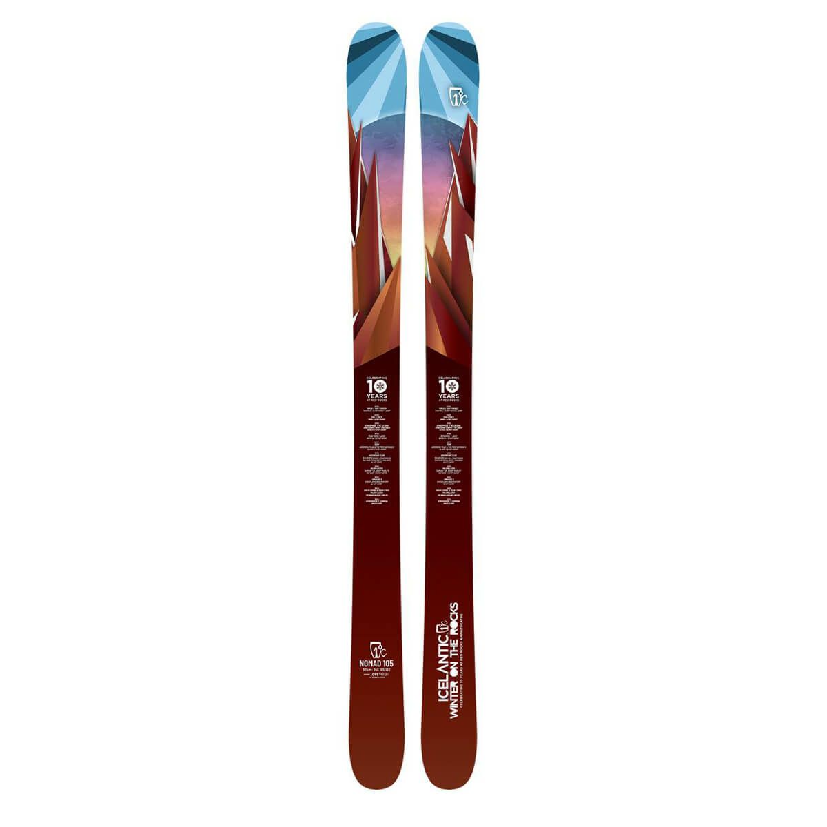 アイスランティック ICELANTIC　10-Year WOTR Nomad 105 ノマド 105 Limited Collection　スキー板 単品  詳細2