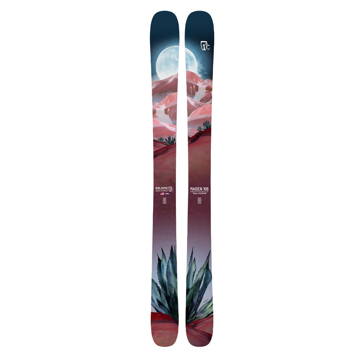 アイスランティック ICELANTIC　MAIDEN 108 メイデン 108　スキー板 単品 2024-2025 詳細2