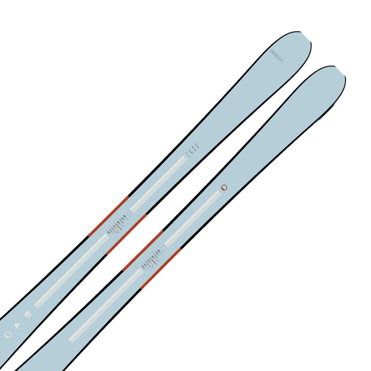 シーズン SEASON　Kin キン Blue　スキー板 単品 2025-2026 詳細3